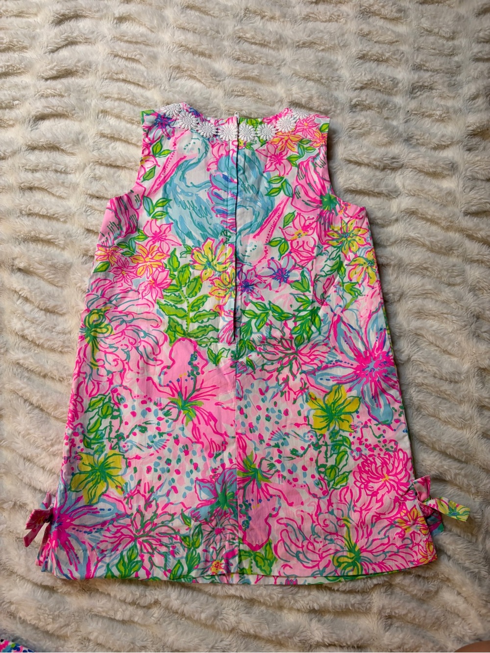 Girls Lilly Pulitzer Floral Sleeveless Shift Dress - Pink Multi - Picture 2 of 3